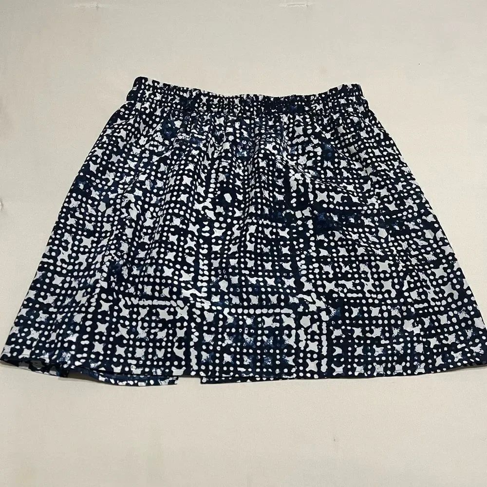 MICHAEL Michael Kors Navy and White Patterned Skirt